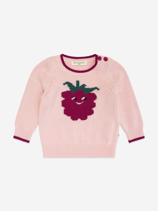 Girls Blackberry Knit Jumper in Pink For Discount