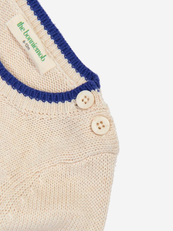 Boys Blackberry Knit Jumper in Ivory Fashion