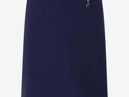 Zeco Girls School Lycra Heart Skirt in Navy Online