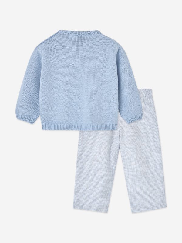 Baby Boys Trouser Set in Blue Online Sale