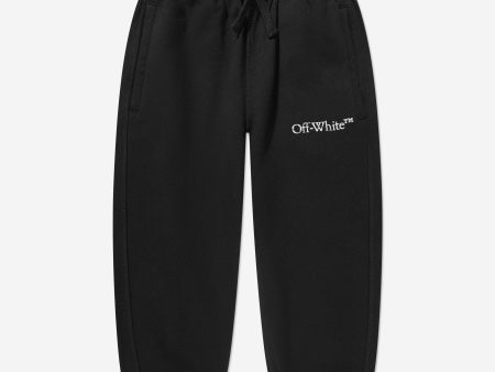 Off-White Boys Bookish Bit Logo Joggers in Black Fashion