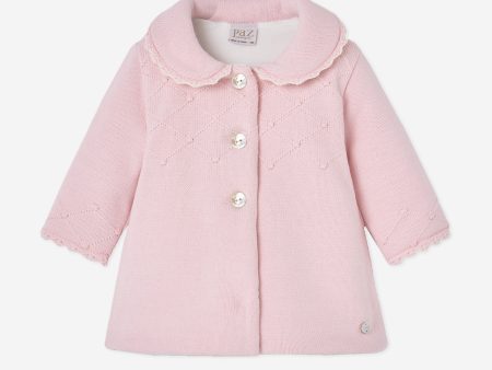 Baby GirlsWool Coat in Pink Online