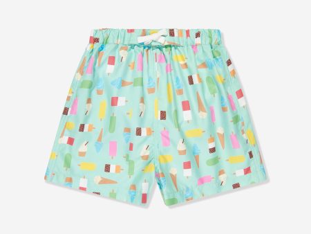 Rachel Riley Baby Boys Ice Lolly Swim Shorts in Blue Hot on Sale