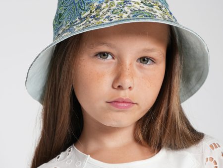 Zimmermann Girls Paisley Bucket Hat in Green Online Hot Sale