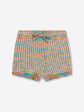 Zimmermann Girls August Textured Knit Shorts in Multicolour Fashion