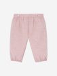 Baby Girls Cotton Trousers in Pink Online Sale