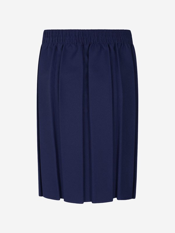 Zeco Girls School Box Pleat Skirt in Navy Online Sale