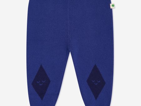 Boys Fern Cabin Knit Joggers in Blue Fashion