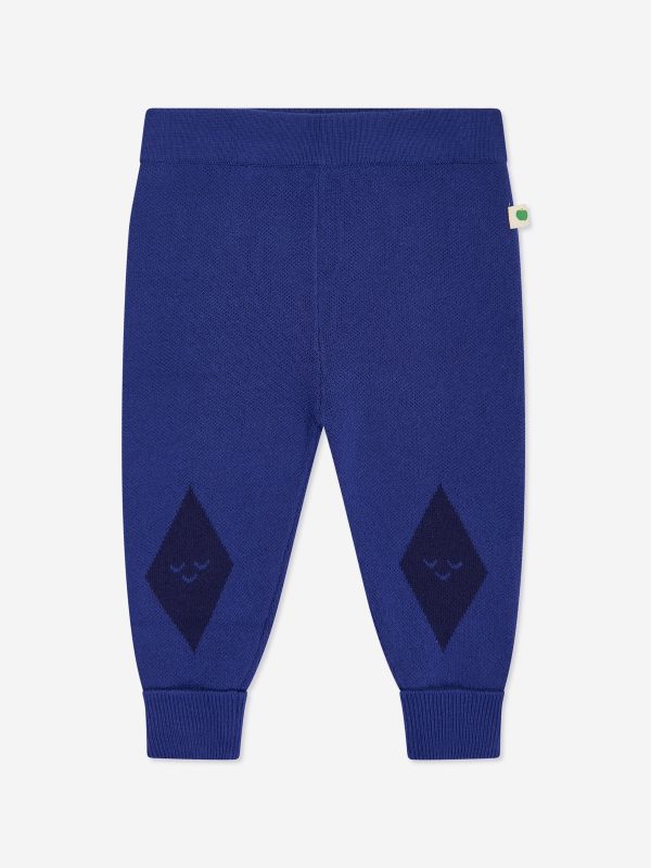 Boys Fern Cabin Knit Joggers in Blue Fashion