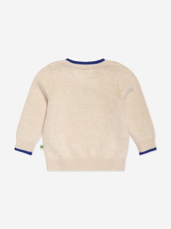 Boys Blackberry Knit Jumper in Ivory Fashion