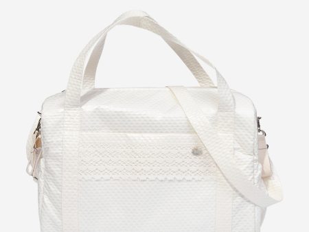 Baby Lace Trim Changing Bag in Ivory (40 cm) on Sale