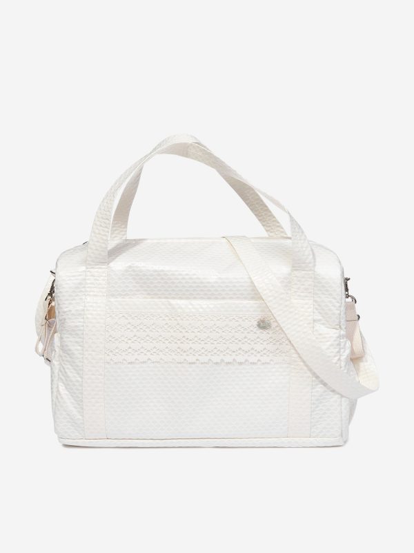 Baby Lace Trim Changing Bag in Ivory (40 cm) on Sale