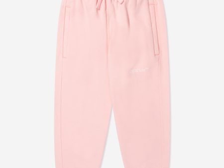 Off-White Girls Bookish Diag Joggers in Pink Sale