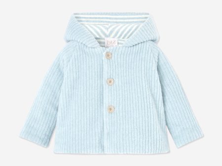 Baby Boys Bunny Ears Coat in Blue Hot on Sale