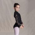 Girls Black Embroidered Ballet Onesies Online Sale