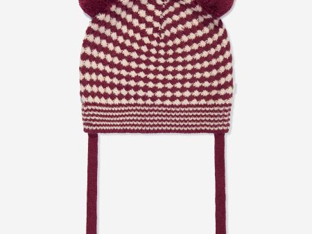 Baby Girls Hazel Chunky Checker Hat in Berry Online