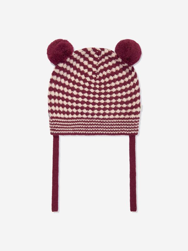 Baby Girls Hazel Chunky Checker Hat in Berry Online