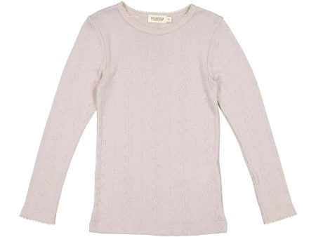 Girls Light Pink Wool T-Shirt Online