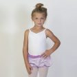 Girls White & Purple Ballet Shorts Cheap