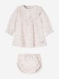 Baby Girls Cotton Dress With Bloomers in Pink Discount