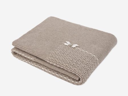 Baby Cotton and Cashmere Blanket in Beige Fashion