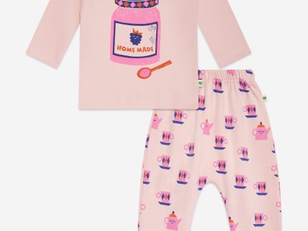 Baby Girls Bramley and Braeburn Jam Legging Set in Pink Hot on Sale