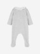 Baby Girls Frilly Babygrow in Grey Cheap