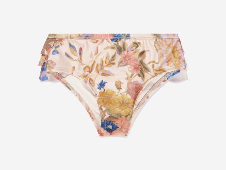 Zimmermann Girls August Frill Bikini Bottoms in Multicolour Fashion