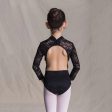 Girls Black Embroidered Ballet Onesies Online Sale