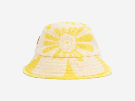 Zimmermann Girls Jacquard Towel Bucket Hat in Yellow Discount