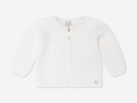 Baby Knitted Cardigan in Ivory Online Sale