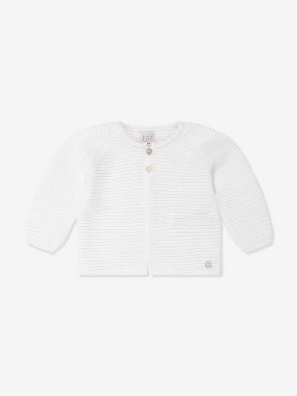 Baby Knitted Cardigan in Ivory Online Sale