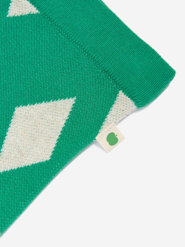 Kids Alden Diamond Knit Joggers in Green Sale