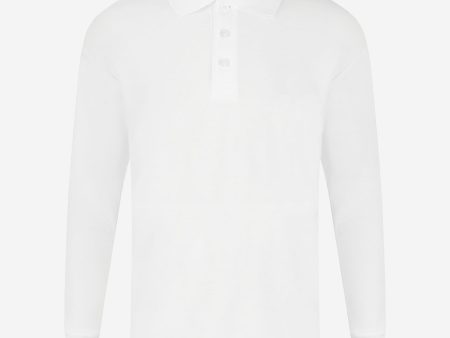 Zeco Kids School Long Sleeve Polo Shirt (Twin Pack) in White Online Sale