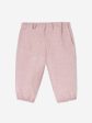 Baby Girls Cotton Trousers in Pink Online Sale