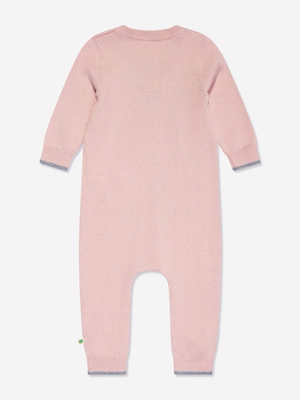 Baby Girls Sorrel Mushroom Knit Romper in Pink Online Sale