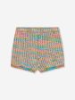 Zimmermann Girls August Textured Knit Shorts in Multicolour Fashion