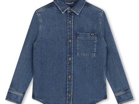 CHEMISE JEANS MANCHES LONGUES For Discount