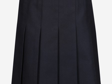 Zeco Girls School Junior Stitch Down Pleat Skirt in Navy Fashion