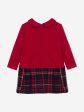 Baby Girls Teddy Bear Dress in Red Supply