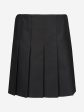 Zeco Girls School Junior Stitch Down Pleat Skirt in Black Discount