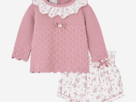 Baby Girls Short Set in Pink For Discount