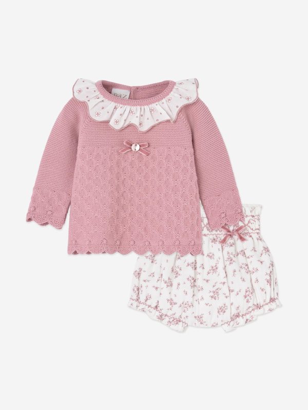 Baby Girls Short Set in Pink For Discount