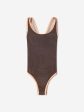 Michael Kors Girls Patterned Swimming Costume in Brown Hot on Sale