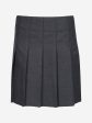 Zeco Girls School Junior Stitch Down Pleat Skirt in Grey For Sale