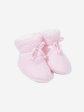 Baby Girls Wool Pramsuit With Booties in Pink Sale