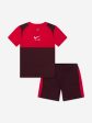 Boys Air Fleece Short Set in Red Online