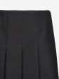 Zeco Girls School Junior Stitch Down Pleat Skirt in Black Discount