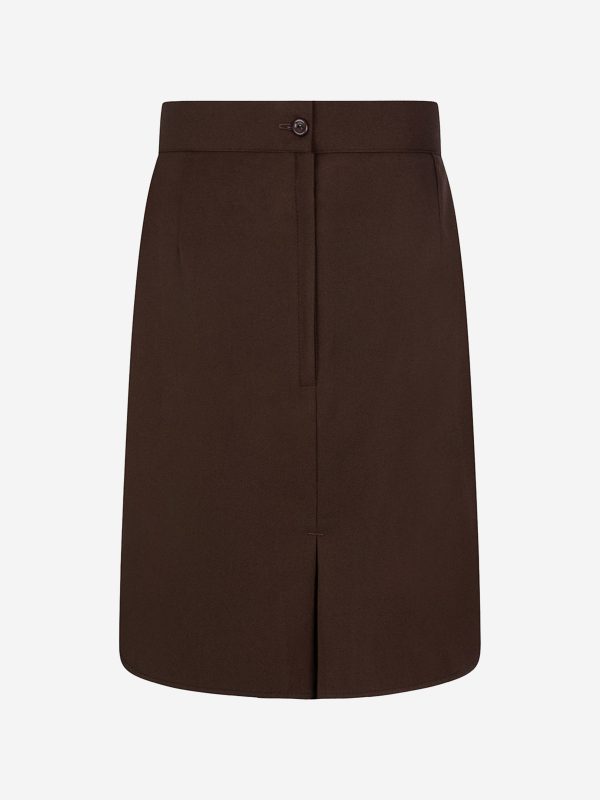 Zeco Girls School Pencil Skirt in Brown Online now