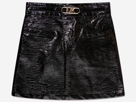 Michael Kors Girls Flared Skirt in Black Discount